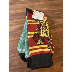 Harry Potter Sweater Socks - GRYFFINDOR Slytherin- 1 Pair - New with Tags